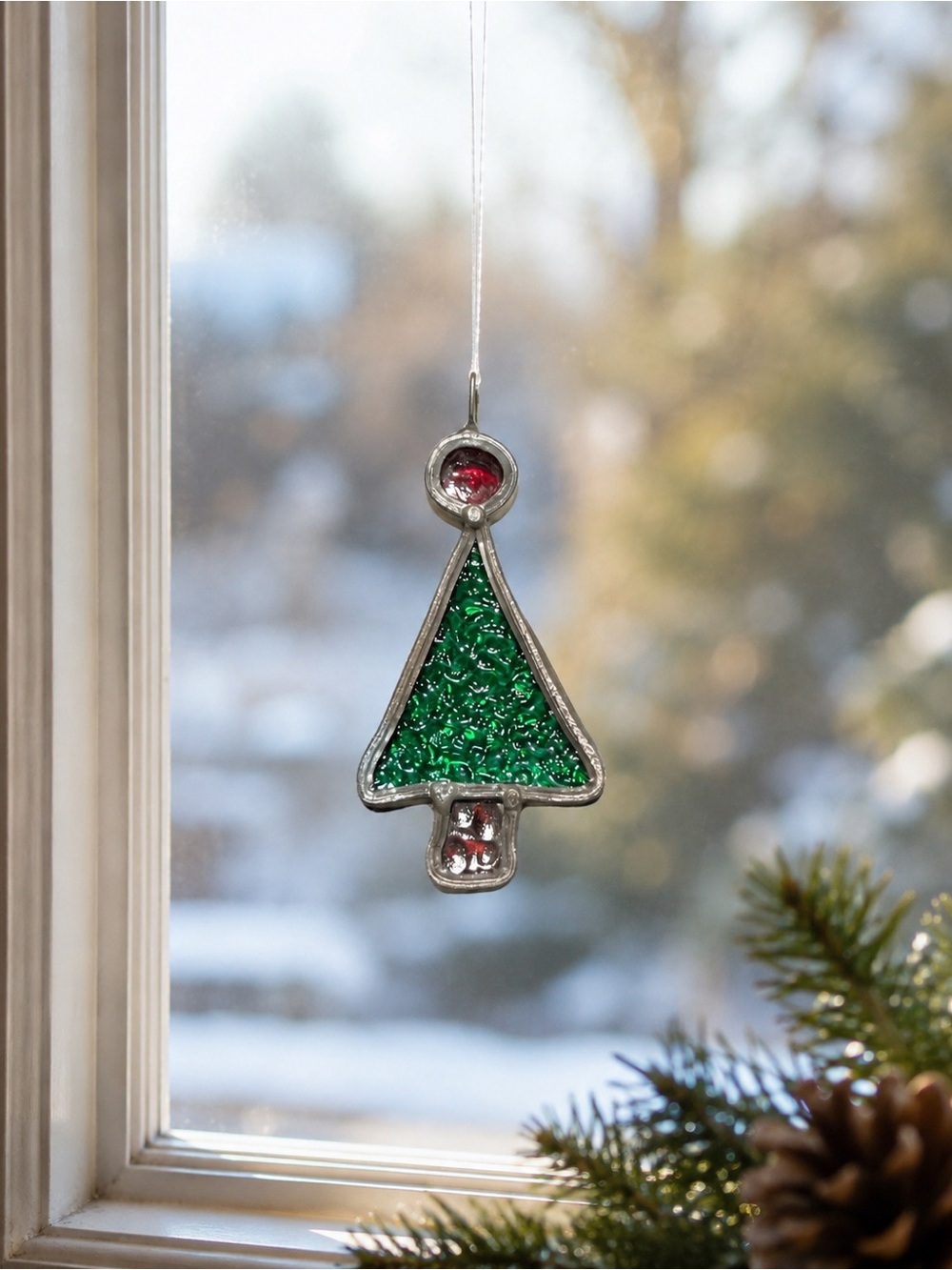 Stained Glass Christmas Tree ornament